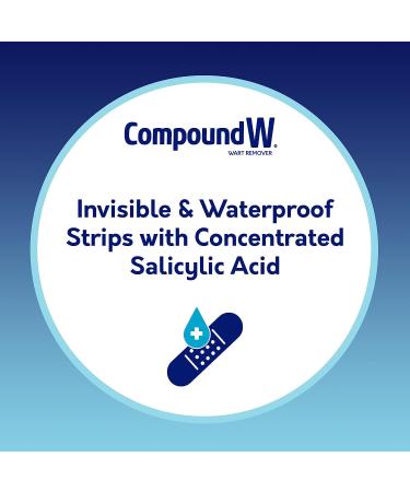 Compound W Maximum Strength One Step Invisible Wart Remover Strips - 14 Count Pack - Fast and Effective Treatment for Warts - Buy Online on SooperMarket.com