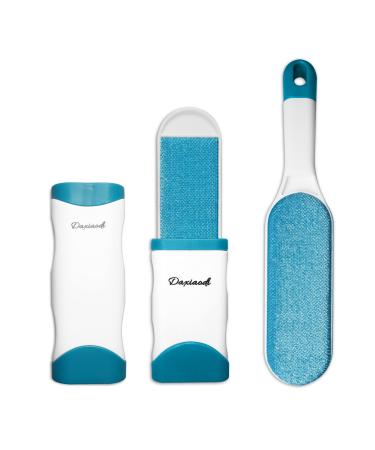 2 Pack Furniture Lint Remover Brushes Double Sided Loose Hair Catcher Brushes Self Cleaning Brushes for Lint Pet Hair Remover Hair Cleaner Brushes for Furniture Clothes Sofa Carpet