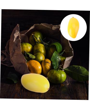 HOMSFOU 6 Pcs Fake Fruit Fruit Model Model Fruit Ornament Fruit Desk Decorations Fruit Photography Props Decor for Kitchen Simulated Fruit Creative Playthings Models Mango Toy Yellowx2pcs Mx2pcs - Buy Online on SooperMarket.com