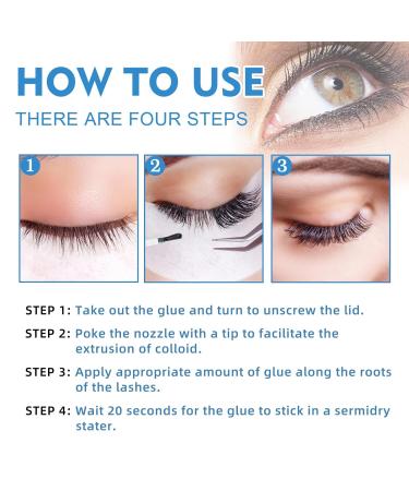 7g Clear Waterproof Eyelash Extension Glue - Strong Bonding Individual Lash Adhesive for DIY Lash Extensions - Buy Online on SooperMarket.com