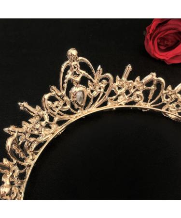 Aprince Gold Crown and Tiara | Crystal Tiaras for Women | Birthday & Bridal Headband for Wedding, Prom, Mother's Day - Buy Online on SooperMarket.com