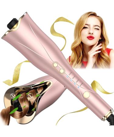 Rehomy Auto Rotating Curling Wand Hair Curler with 1 Rotating Barrel & 4 Temps & 3 Timer Auto Shut-Off for Hair Styling