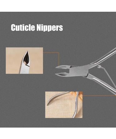 Stainless Steel Dead Skin Pliers Scissors Ingrown Toenails Paronychia Treatment Nail Remover Nail Cuticle Nippers Manicure Pedicure Tool for Fingernails and Toenails - Buy Online on SooperMarket.com