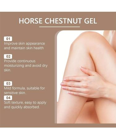Buy Horse Chestnut Gel for Varicose Veins - Soothing Leg Cream for Circulation & Spider Vein Relief - Buy Online on SooperMarket.com