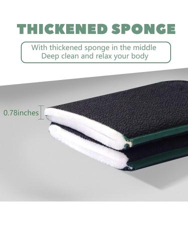 Liseternal Shower Back Scrubber for Women - Exfoliating Body Scrubber with Thickened Sponge - Machine Washable - 39.4'' x 4.9 - Buy Online on SooperMarket.com