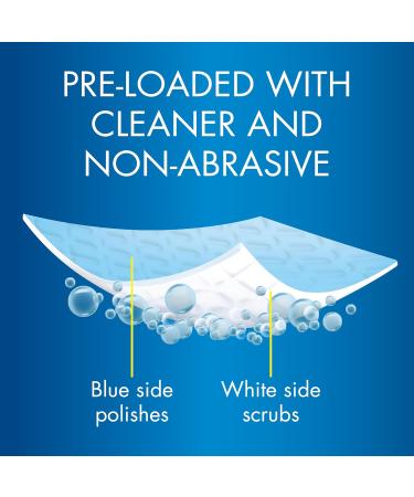 Glisten Cooktop & Kitchen Cleaning Pads - Dissolves Grease & Baked On Foods Lemon Scent 24 Large or 48 Small Pads | International Shipping - Buy Online on SooperMarket.com