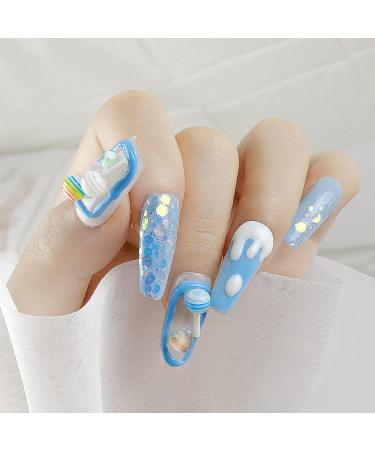 130Pcs 3D Gummy Bear Candy Nail Charms - Colorful Resin Acrylic Cute Nail Art Accessories - Buy Online on SooperMarket.com
