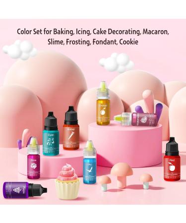20 Colors Liquid Food Coloring | Sugar-Free Concentrated Colors for Baking Cakes Cookies & DIY Projects - Buy Online on SooperMarket.com