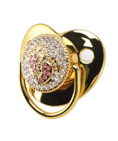Bling Baby Pacifier - Anti-Static Gold Pacifier for Newborns & Toddlers (6-18 Months) - Perfect for Outdoor Use | Shop Now! - Buy Online on SooperMarket.com