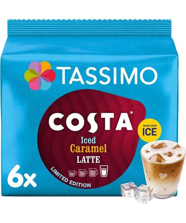 Tassimo Costa Iced Caramel Latte Coffee Pods 12 T-Discs (6 Drinks) - Buy Online on SooperMarket.com