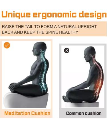 Inflatable Large Meditation Cushion - Washable Cover - Floor Pillow for Yoga & Meditation - Ideal Seating for Adults - Buy Online on SooperMarket.com