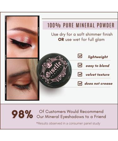 Giselle Cosmetics Organic Mineral Eyeshadow - Grey Rose | 3g - Buy Online on SooperMarket.com