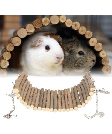 Rabbit Wood Swing Hammock - Multifunctional Natural Wooden Resting Platform for Hamsters Mice & Sparrows (15x30 cm) - Buy Online on SooperMarket.com