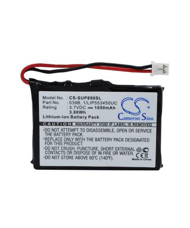 1050mAh Battery Replacement for Sureshotgps 1110-1 8800 8850 039B 1/LIP553450UC (3.7V)