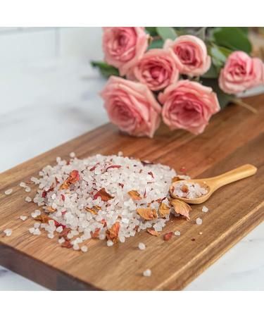 KOURUILIFE 500g Bath Salt with Rose Petals, 100% Natural Epsom Salts for Aromatherapy and Relaxation - Buy Online on SooperMarket.com
