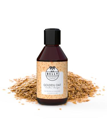 Belly Golden Oat Dog Hampoo - 250ml - Sensitive dog shampoo against smell optimal fur care dog long hair & short hair dogs shampoo against itching Dog Shampoo Oat Protein & Shea Butter