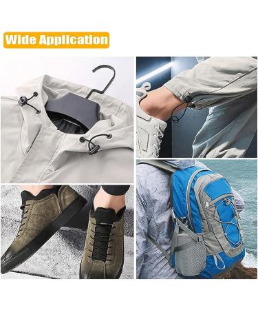 YAUENDE 45 Pcs Plastic Cord Locks - End Spring Stopper for Drawstrings, Bags, Masks & Clothing - Black - Buy Online on SooperMarket.com
