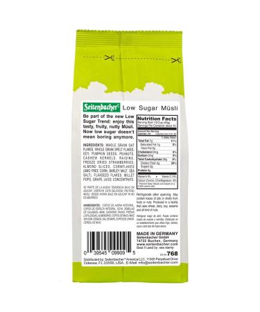 Seitenbacher Low Sugar Muesli Natural Cereal - 16oz - Buy Online on SooperMarket.com