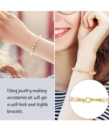 450-Piece Jewelry Making Kit - Bead Tips, Jump Rings, Lobster Clasps for DIY Crafts (Gold) - Buy Online on SooperMarket.com