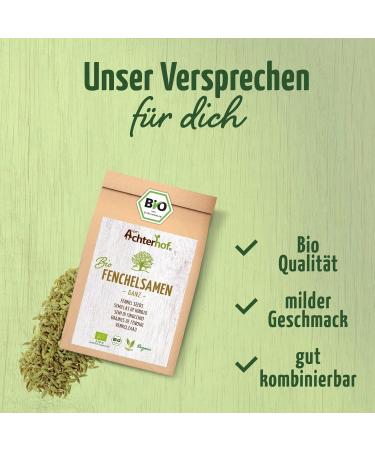 Organic Fennel Seeds 1000g | Premium Quality Fennel for Tea & Cooking | Sweet & Mild Taste | Versatile Use in Pasta & Teas - Achterhof - Buy Online on SooperMarket.com
