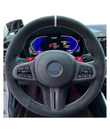 Steering Cover Wheel Anti-Slip Suede Car Steering Wheel Cover For BMW For M For Sport G30 G31 G32 G20 G21 G14 G15 G16 For X3 G01 For X4 G02 For X5 G05 For X7 G07 Steering Wheel Protective Cover (Colo Style 9