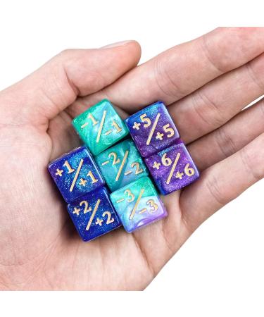 24-Piece Starry Sky Dice Counters Set for MTG CCG Card Game - Buy Online on SooperMarket.com