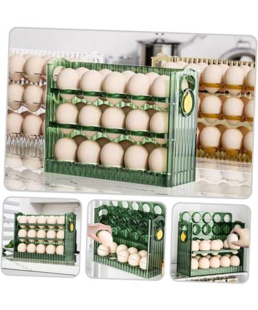 OSALADI Egg Storage Box Storage Boxes Plastic Cilantro Containers for Refrigerator Egg Holder Container Box Green 26X20X10CM - Buy Online on SooperMarket.com