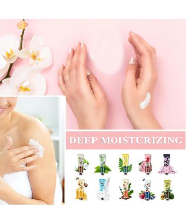 10 Pack Natural Plant Fragrance Hand Cream for Dry Hands Moisturizing Hand Care Cream Hand Lotion Travel Gift Set Travel Size Hand Lotion Set for Men and Women-30ml - Buy Online on SooperMarket.com