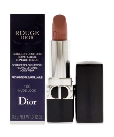 Christian Dior Rouge Dior Couture Lipstick Matte - 100 Nude Look Lipstick (Refillable) Women 0.12 oz