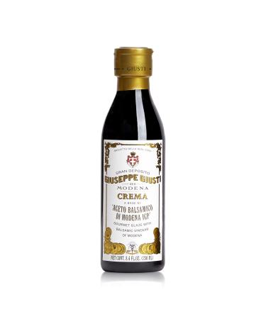 Giuseppe Giusti Italian Crema Balsamic Glaze Vinegar Reduction of Modena IGP, Natural Flavored Balsamic Vinegar Glaze Made With Balsamic Vinegar of Modena, Imported from Italy - 8.45 fl oz (250 ml) 8.45 Fl Oz (Pack of 1)
