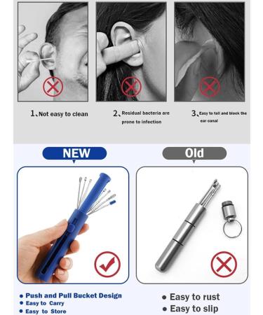 7Pcs Steel Ear Wax Pickers Set - Ear Wax Remover Care Kit - Buy Online on SooperMarket.com