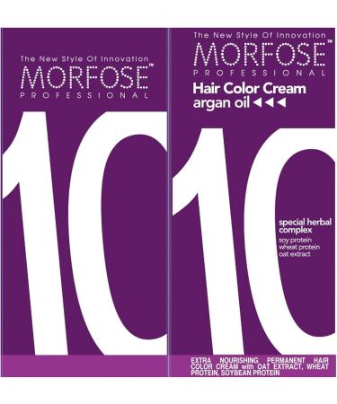 Morfose 10 Professional Hair Colour Cream 100 ml No. 8.11 Intense Light Ash Auburn - Buy Online on SooperMarket.com