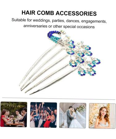 Amosfun Diamond Phoenix Hair Comb Wedding Hair Clip Combs for Women Wedding Hair Accessories for Women Flower Girl Barrette Rhinestone Barrette Comb Crystal Hair Clips Hair Side Comb Lace - Buy Online on SooperMarket.com