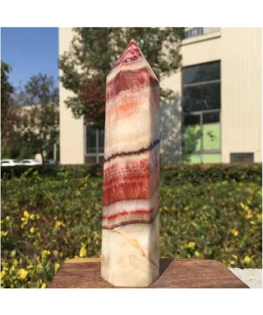 Natural Pork Stone Column Quartz Crystal Tower Point Madafascar 1pc (Size : 800-900g) - Buy Online on SooperMarket.com