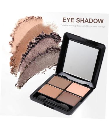 WOONEKY 4 Mirror Elegant Brown Eyeshadow Makeup Sponge Shadow Matte Eye with and Colors - Buy Online on SooperMarket.com