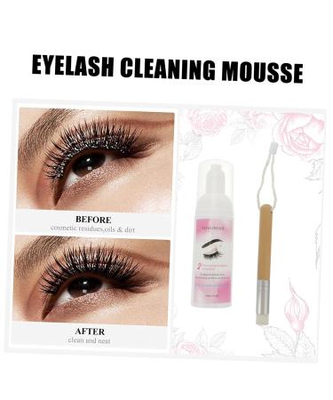 NOLITOY Eyelash Cleansing Mousse - 2pcs Lash Shampoo & Eye Makeup Remover Foam | Gentle Lash Cleaner & Mascara Wash for Flawless Eyes - Buy Online on SooperMarket.com