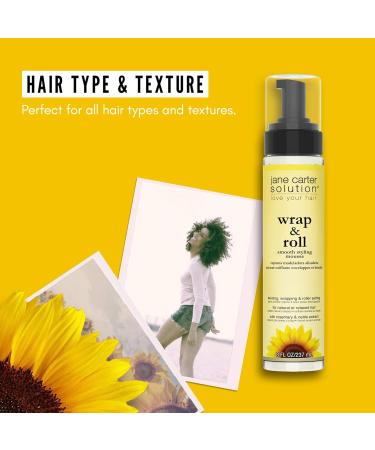 JANE CARTER SOLUTION Wrap & Roll Styling Mousse 8oz - Smoothing No Buildup International Shipping Available - Buy Online on SooperMarket.com