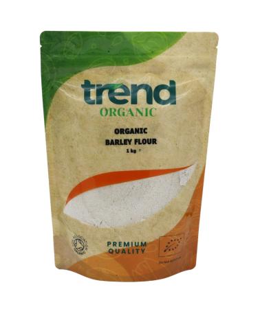Trend Organic Barley Flour Packed with Essential Nutrients for Wholesome Cooking- Certified Organic Vegan Sustainably Sourced Non-GMO No Additives No Preservatives Raw 1kg