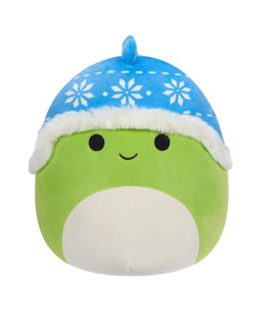 Squishmallows Original 7.5-Inch Danny the Dino with a Blue Hat Small-Sized Ultrasoft Plush Danny the Dino with Blue Hat