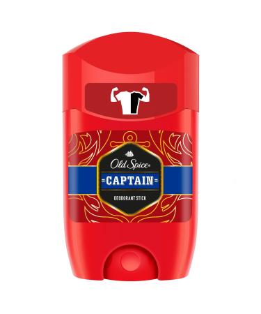 Old Spice Stick Deodorant Captain 50 ml / 1.7 Oz (Pack of 6)