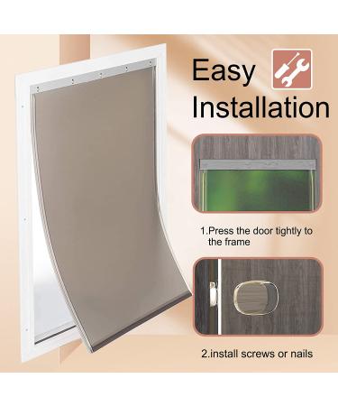 Medium Replacement Dog Door Flap for PetSafe PAC11-11038 - 12 7/8'' x 8 1/8'' - Durable Cat Flap - Buy Online on SooperMarket.com