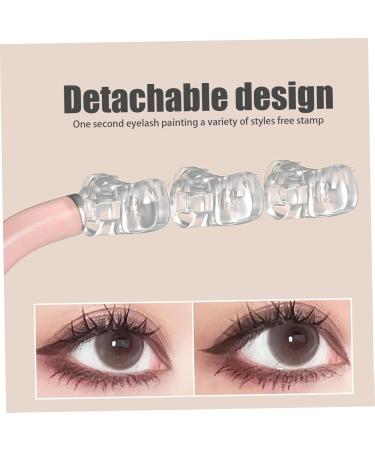 Lower Eyelash Stamp 6Pcs Silicone Bottom Lash Stamp with 1 Mascara Cream & 1 Stamp Natural Lash Extension Kit for Make up Beginners(A) Style 2 - Buy Online on SooperMarket.com
