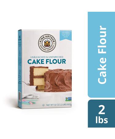 King Arthur Unbleached Cake Flour - 2 Pounds | Non-GMO & Preservative-Free - Buy Online on SooperMarket.com