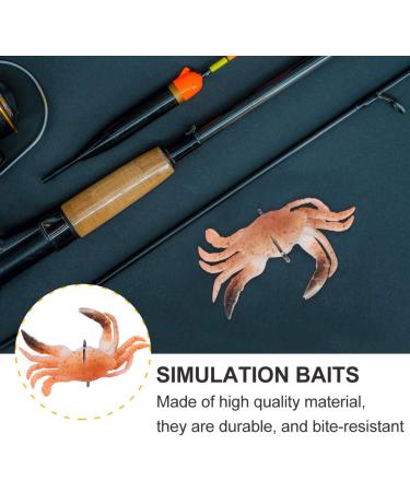 3 Pack Soft Fish Fishing Crab Lures Bait with Hooks - Saltwater Fishing Tackle Set - Buy Online on SooperMarket.com