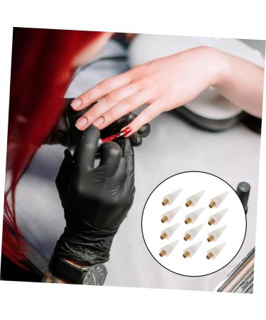 DOITOOL 12pcs Point Drilling Pen Wax Head Wax Replacement Tips Rhinestone Kit for Teeth Jewlery Wax Picker Small Mirrors for Crafts Transparent Glasses Case Jewelry White Nail Dot Pen - Buy Online on SooperMarket.com