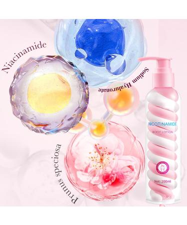Nicotinamide Body Lotion Large-Capacity Nicotinamide Firming Body Cream Remove Dark Spots Moisturizing Body Lotion For Dry Skin Body Skin Care Smooth Skin Body Lotion For Women&Men 200ml - Buy Online on SooperMarket.com