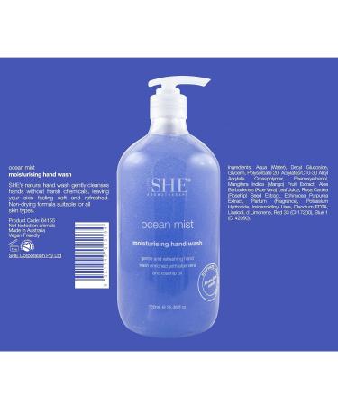 Om She Aromatherapy Moisturising Hand Wash - Ocean Mist | Luxurious Hydration for Your Skin | International Shipping Available - Buy Online on SooperMarket.com