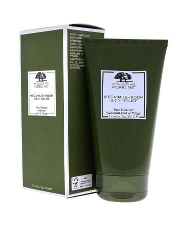 Origins Mega-Mushroom Skin Relief Face Cleanser 5 oz - Soothing Face Wash for Sensitive Skin - Buy Online on SooperMarket.com