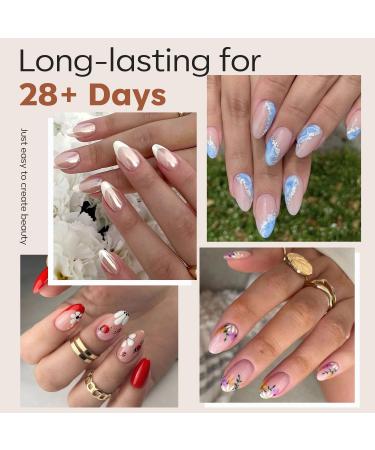 Modelones Short Almond Nail Tips - 216PCS Pre-shaped Full Cover Fake Nails & Gel Nail Extension Kit | 12 Sizes A1 - Perfect for Acrylic & Gel Manicure - Buy Online on SooperMarket.com
