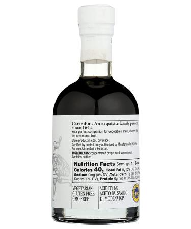 Carandini Balsamic Vinegar of Modena Emilio - 8.45 Fl Oz | Authentic Italian Flavor - Buy Online on SooperMarket.com